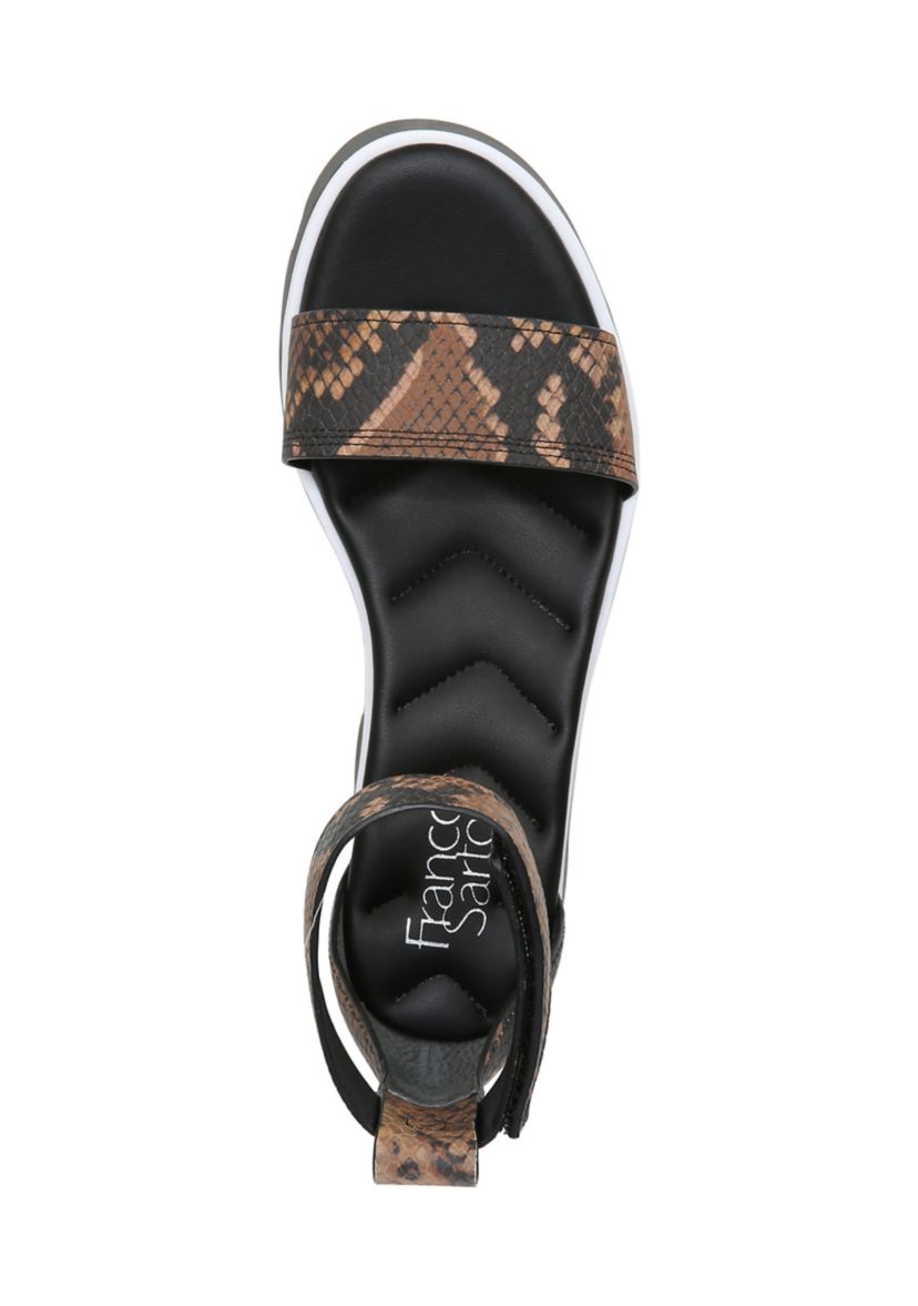 Umbria Cognac Lugged Sandals