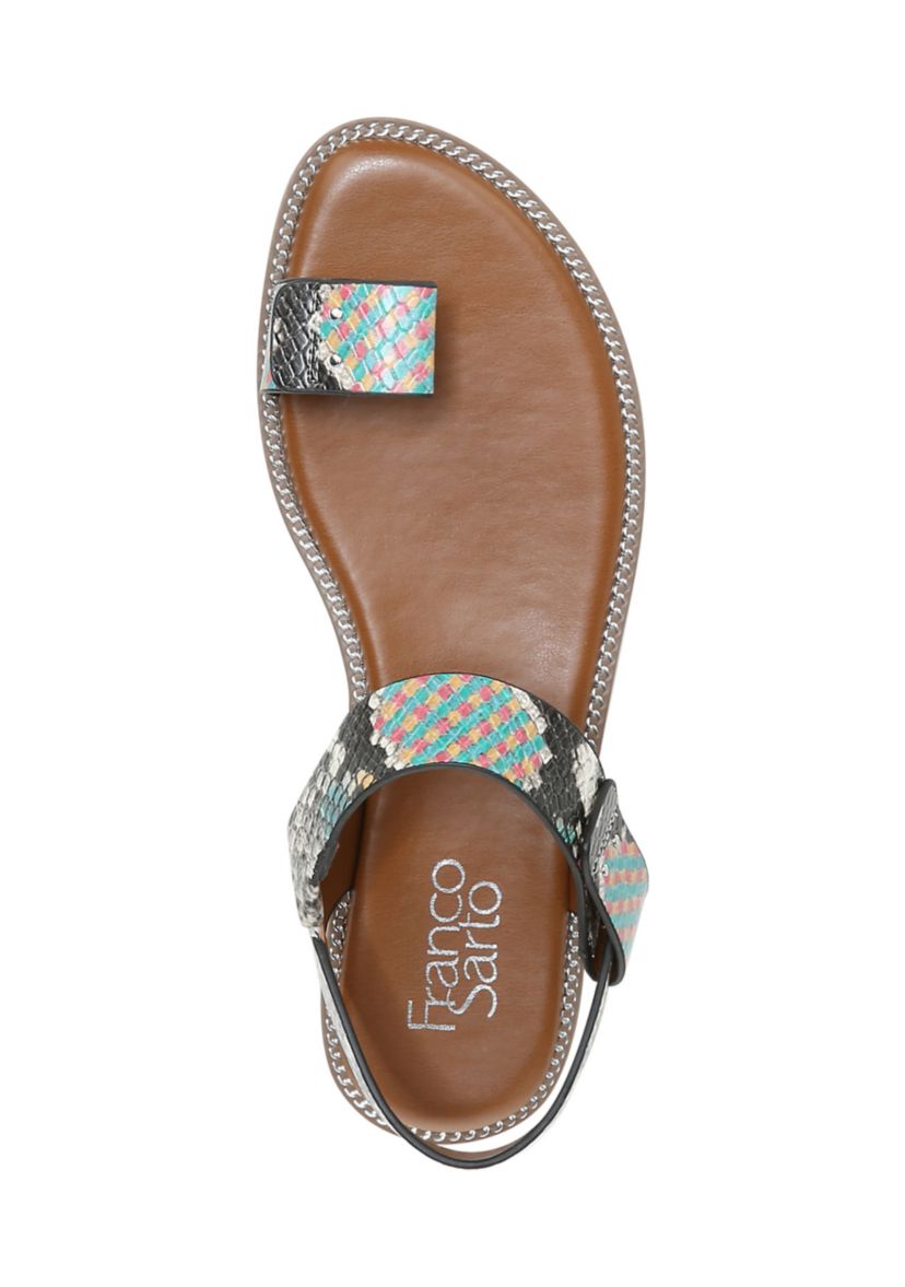 L-Geranio Yellow Multi Sandals