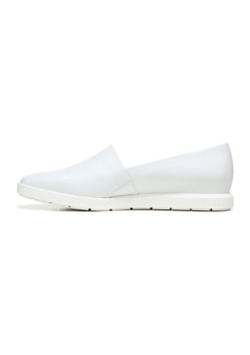 L-Bonza White Slip-Ons