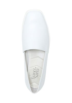 L-Bonza White Slip-Ons