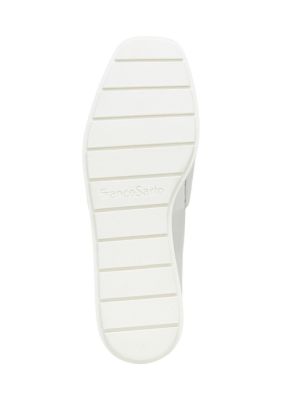 L-Bonza White Slip-Ons