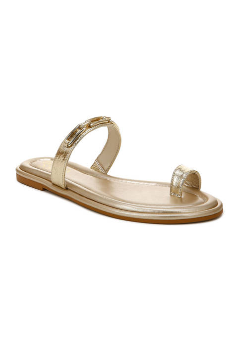 L-Jade Slide Sandals - Gold