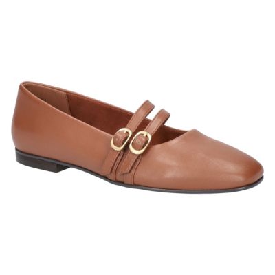 Bella-Vita Women's Davenport Mary Jane Flats, Tan, 6.5N