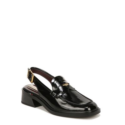 Franco Sarto Women's Giada Slingback Loafer Heel, Black, 6.5M