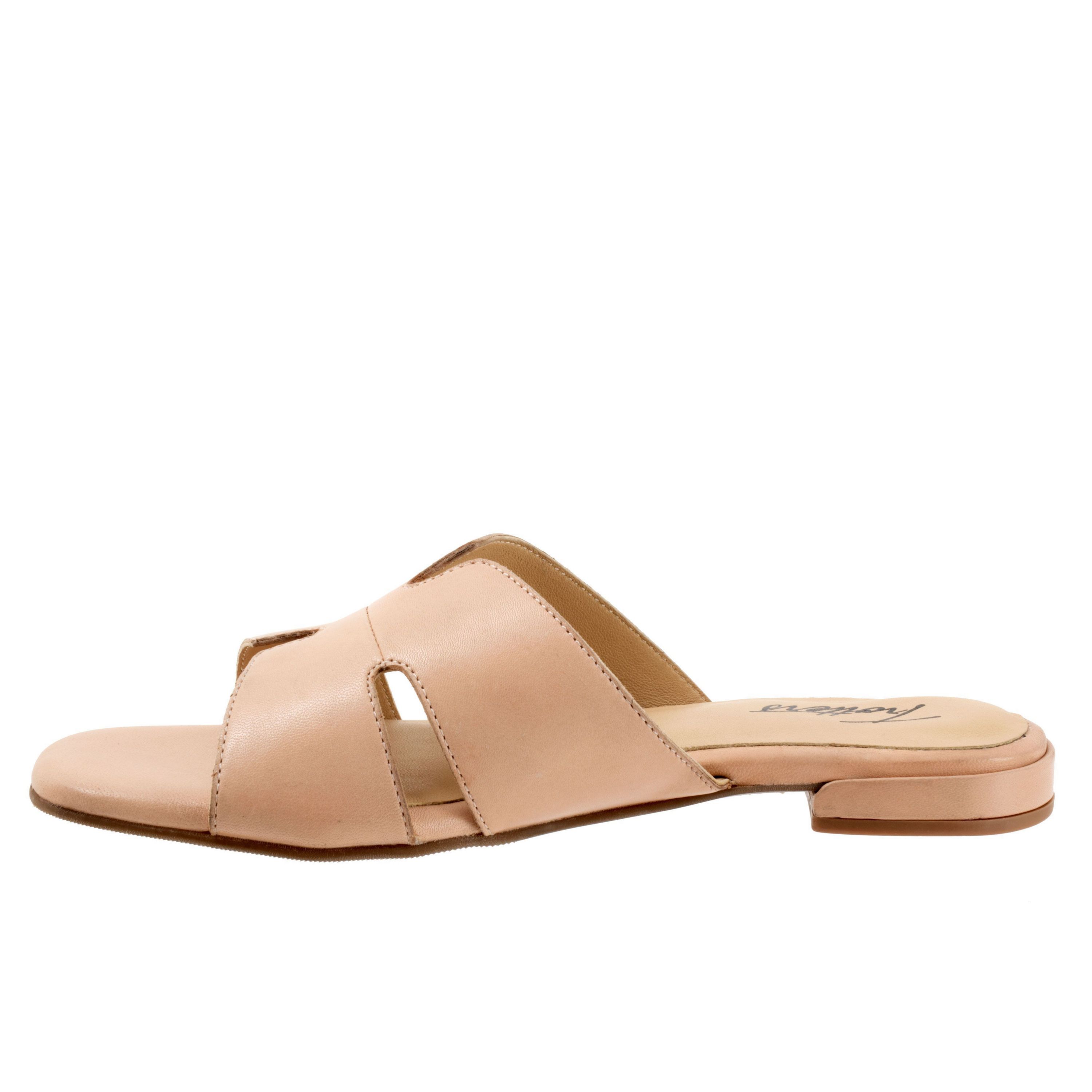 Cut outs give the Nell sandal a unique and fun style youll love. With a leather upper and soft leather lining, youll love the luxurious feel of the Nell sandal.