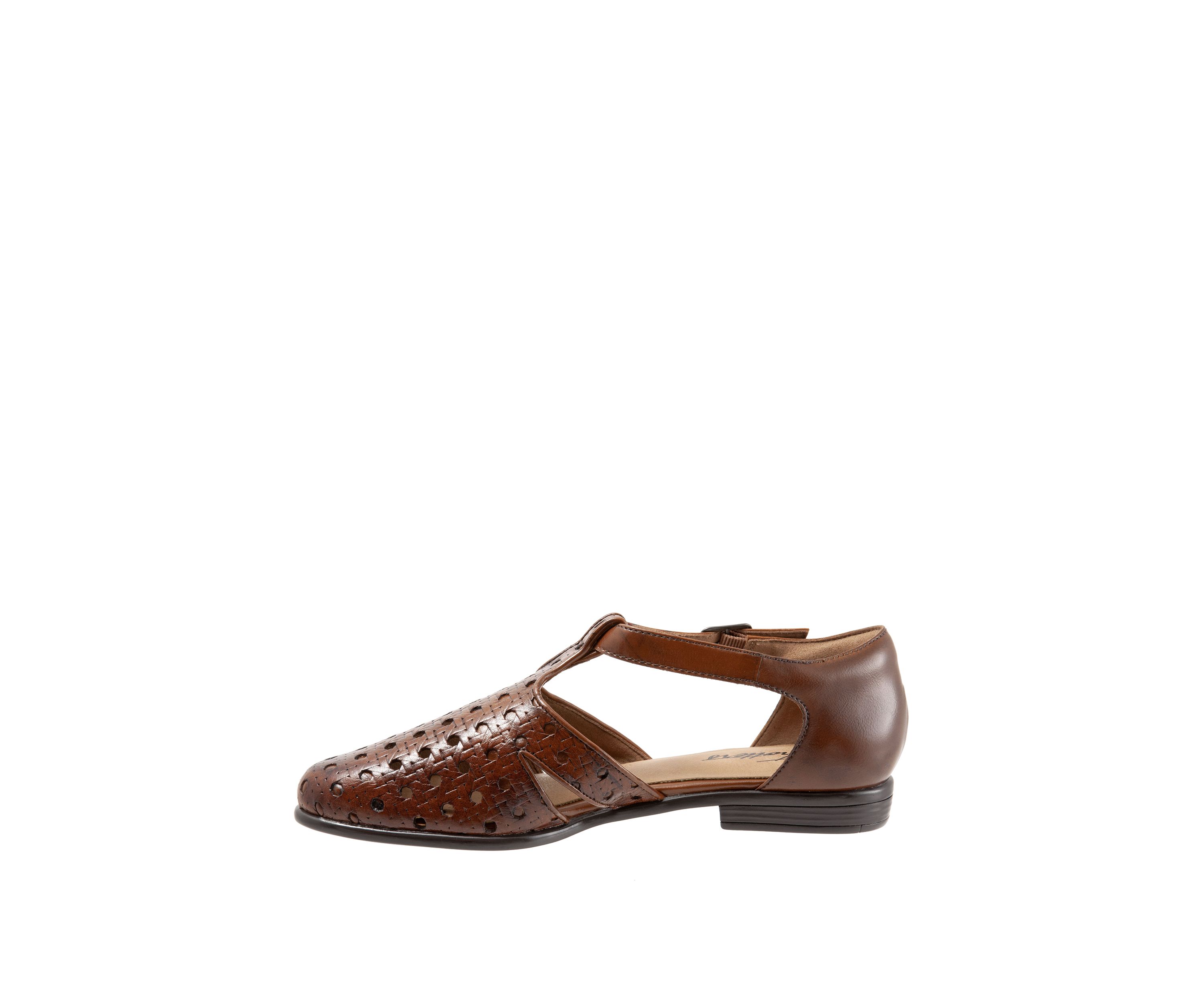 Leatha Weaved Cut Out Flats