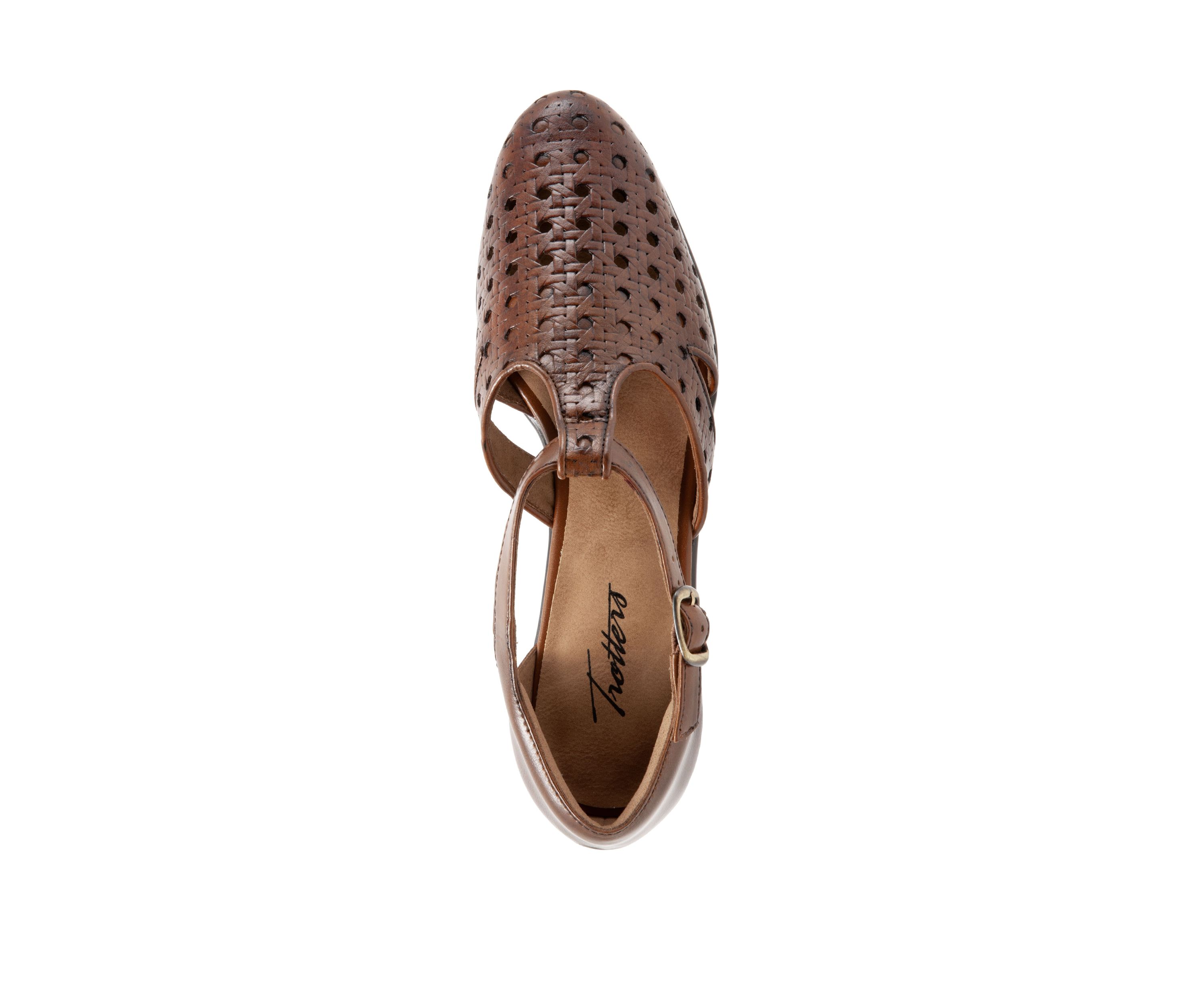 Leatha Weaved Cut Out Flats