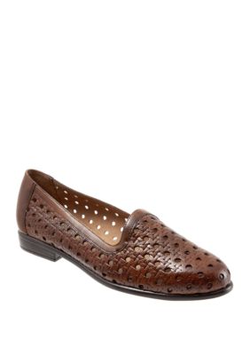 Trotters Women's Liz Open Weave Loafers, Brown, 7.5N -  0192681082182