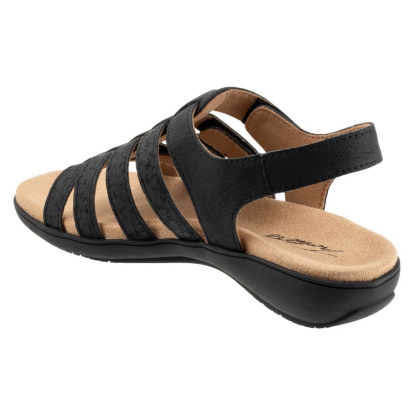 The Tiki Tool takes the Tiki sandal another direction with a beautiful floral pattern embossed on the straps. A memory foam cushioned and contoured footbed with arch support provides all day comfort and all of the straps are adjustable to fit you.