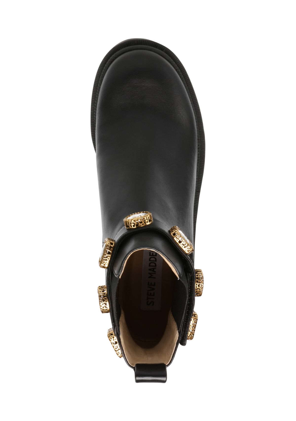 Amulet Jeweled Chunky Chelsea Booties