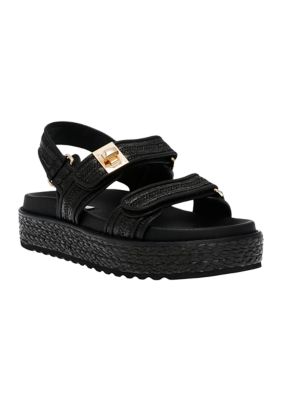  Steve Madden Women's Sunnie Sandal, Black, 6