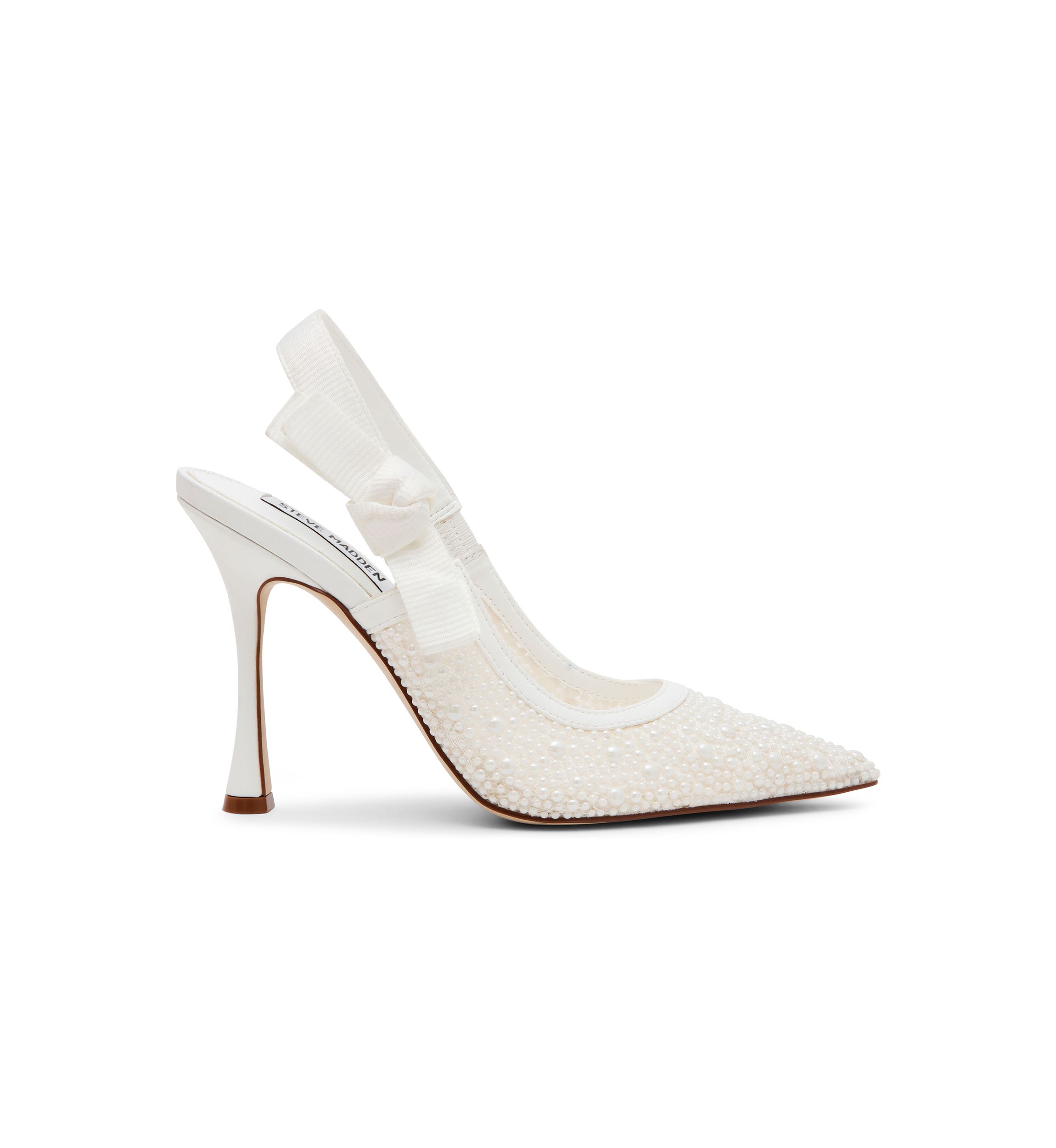 Bri Pearl Bow Slingback Heels