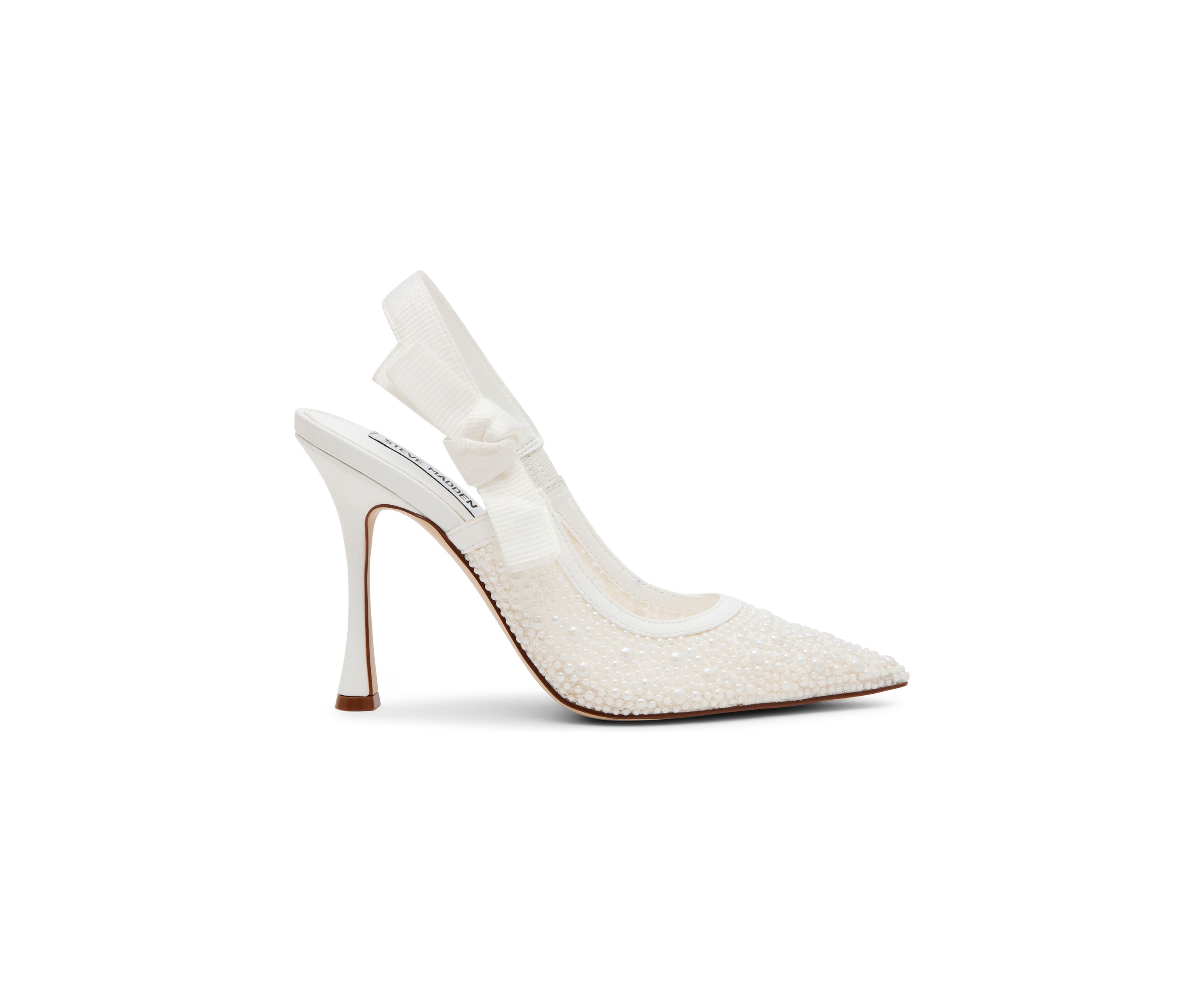 Bri Pearl Bow Slingback Heels