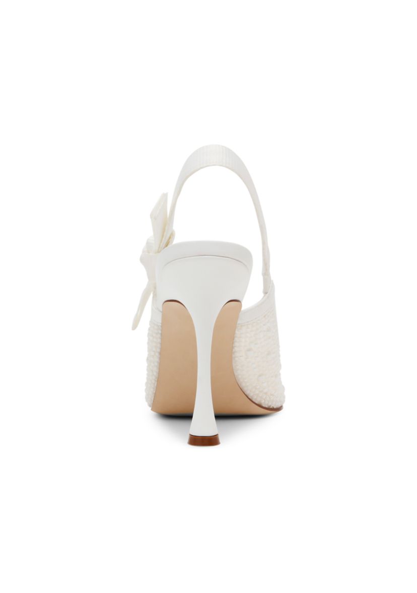 Bri Pearl Bow Slingback Heels