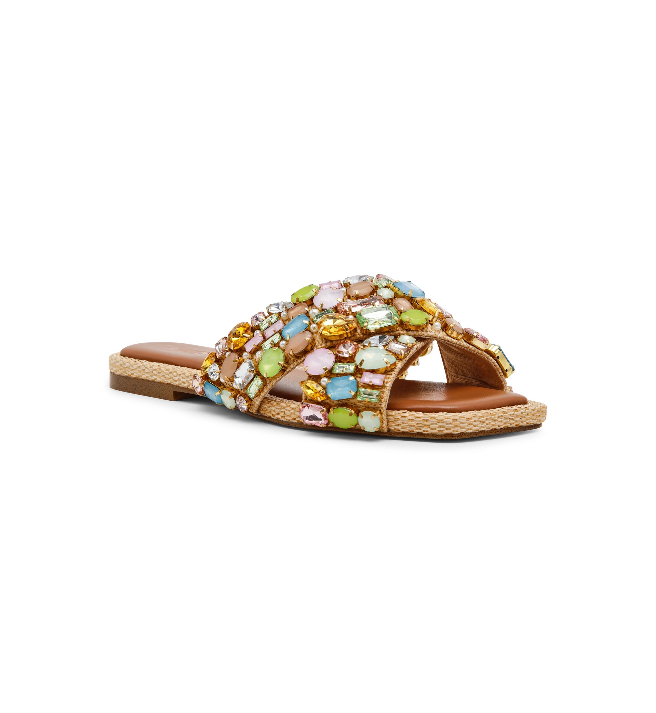 Sandales Espadrilles Steve Madden Pretty - Gris Multi Pailleté - Taille US 6 - Occasion
