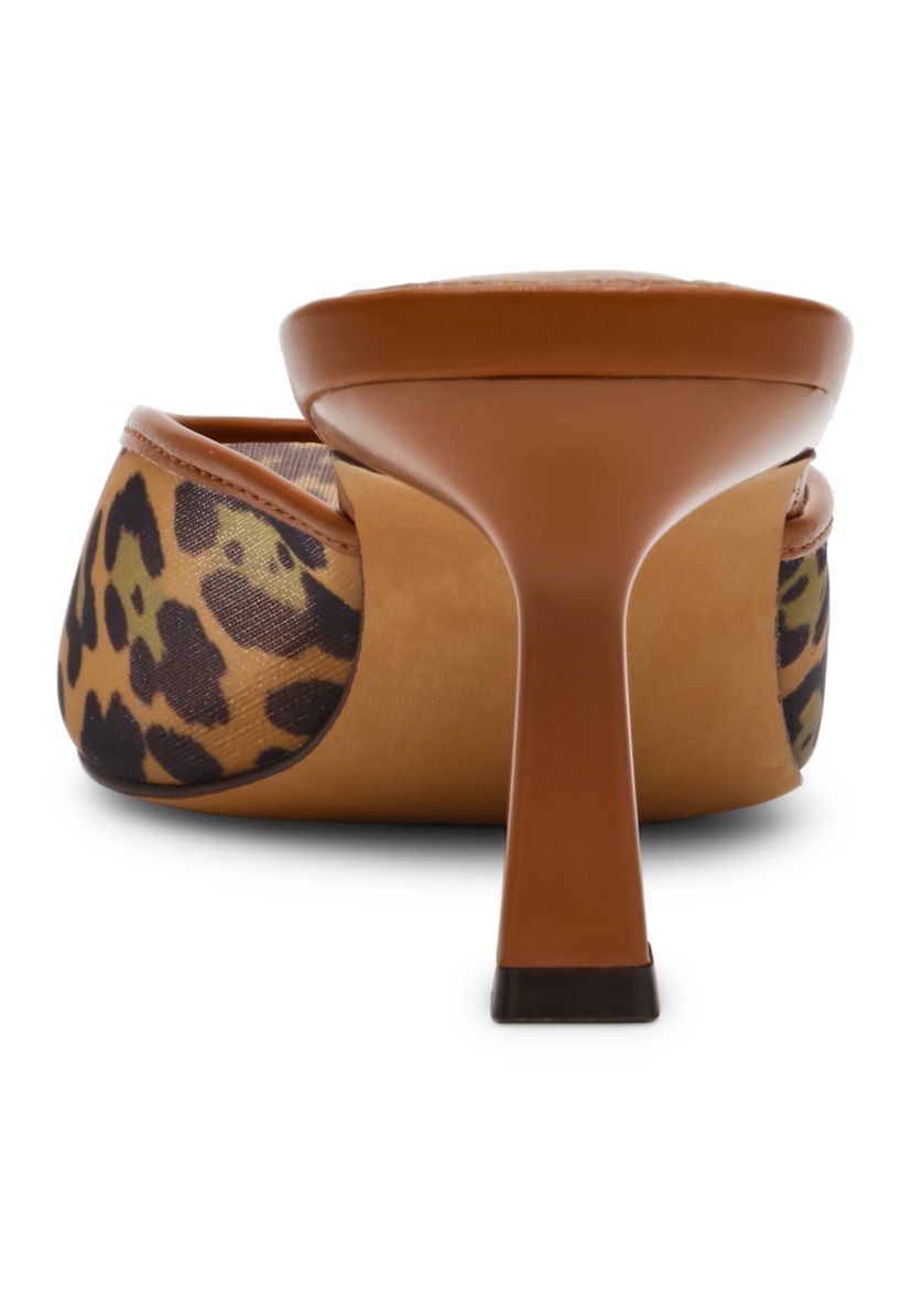 Lisbeth Leopard Mesh Mules