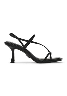 Steve Madden Women's Locke Slingback Heeled Sandals, Black, 9M