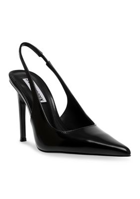 Steve Madden Women’s REYES SLINGBACK STILETTOS, Black, 9.5M