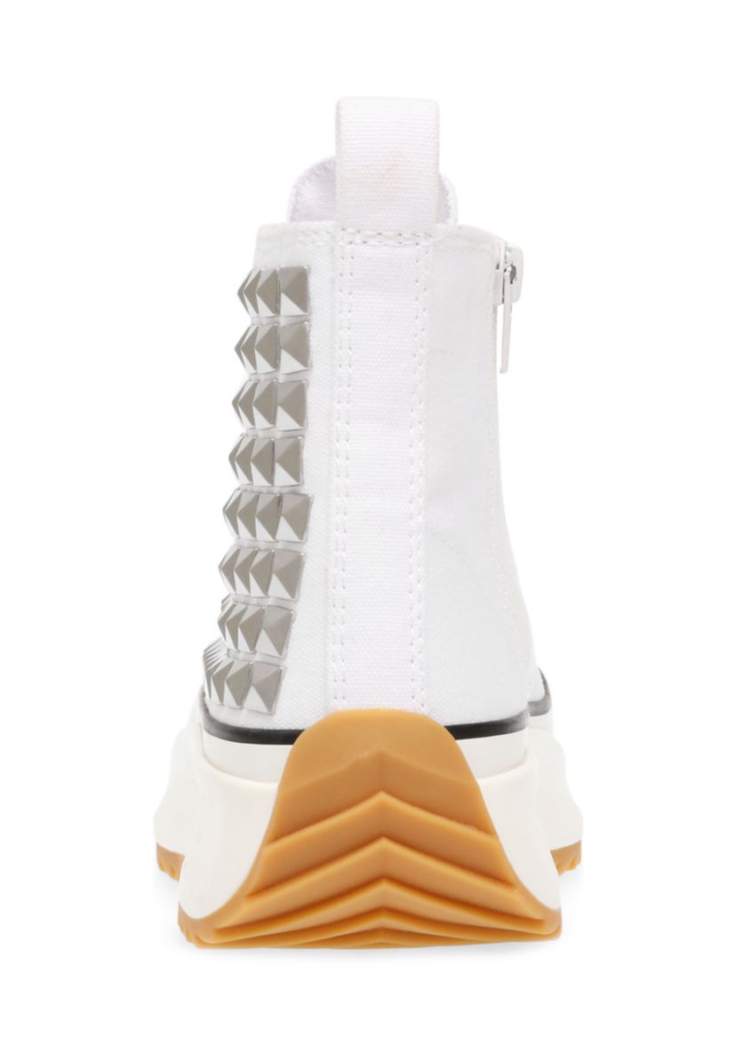 Shaft Studded Hi Top Sneakers