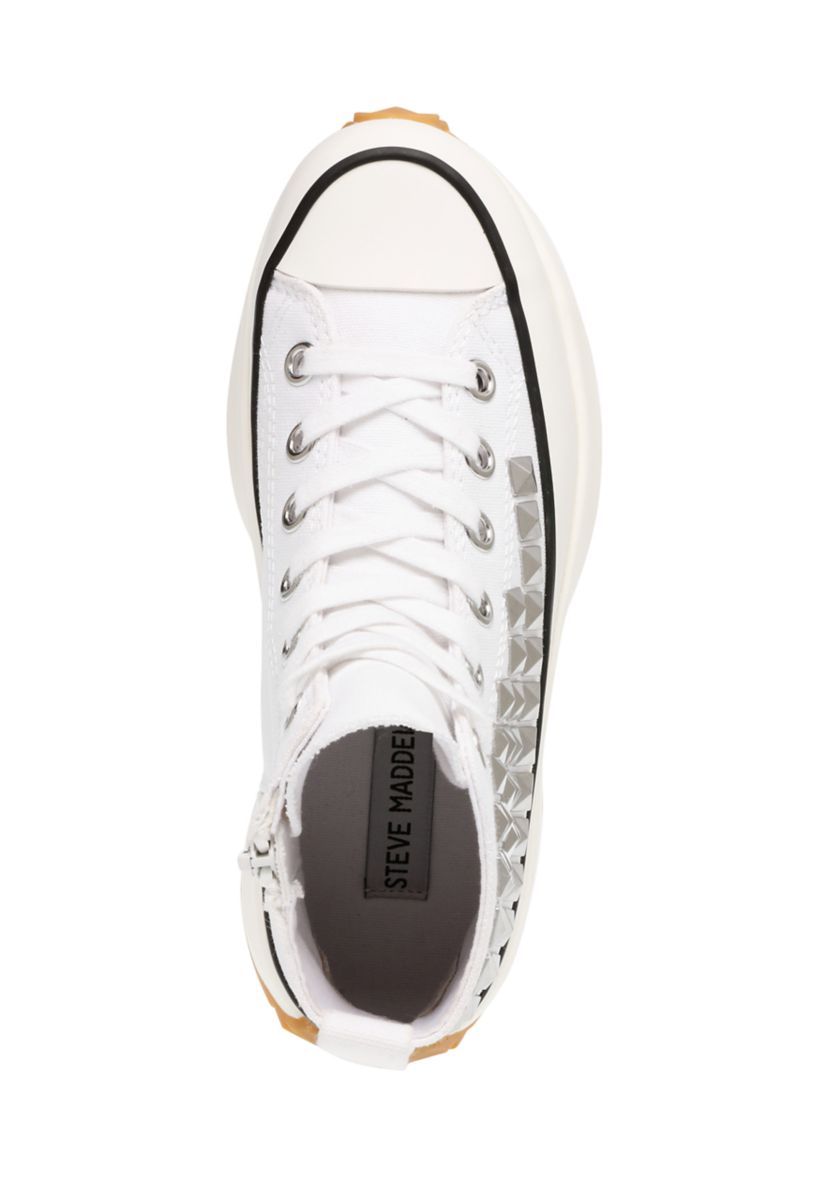 Shaft Studded Hi Top Sneakers