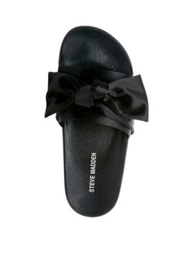 steve madden silky bow slides
