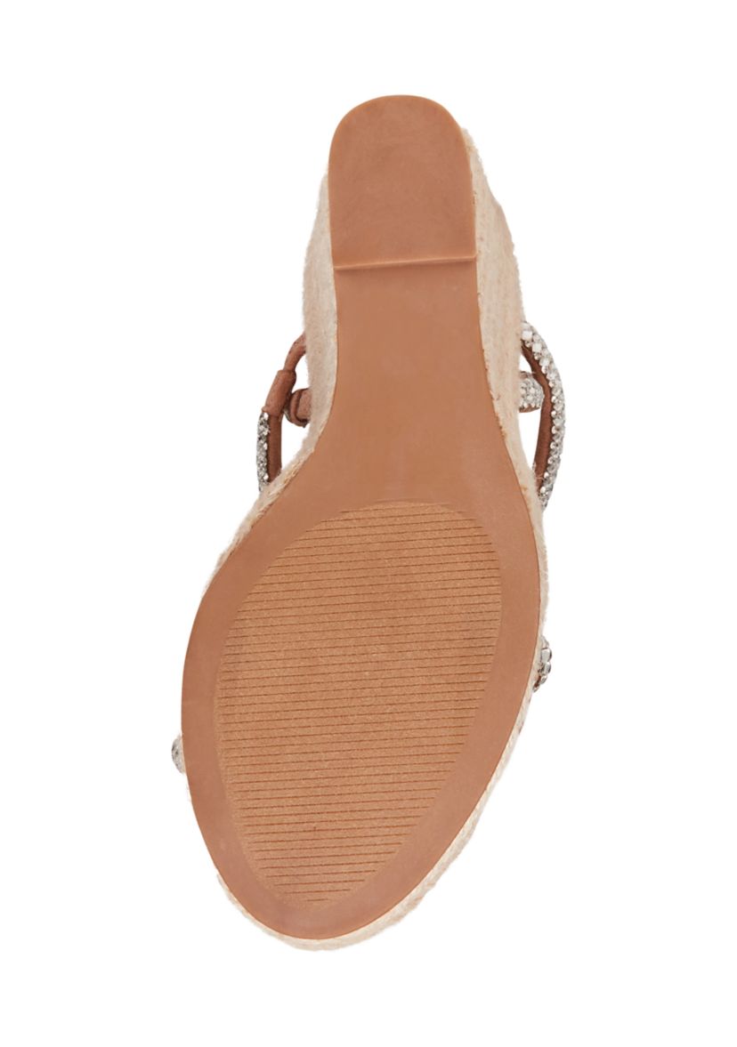 Udell Rhinestone Wedge Sandals