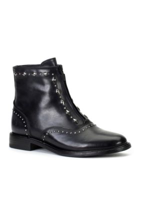 booties with zipper in front