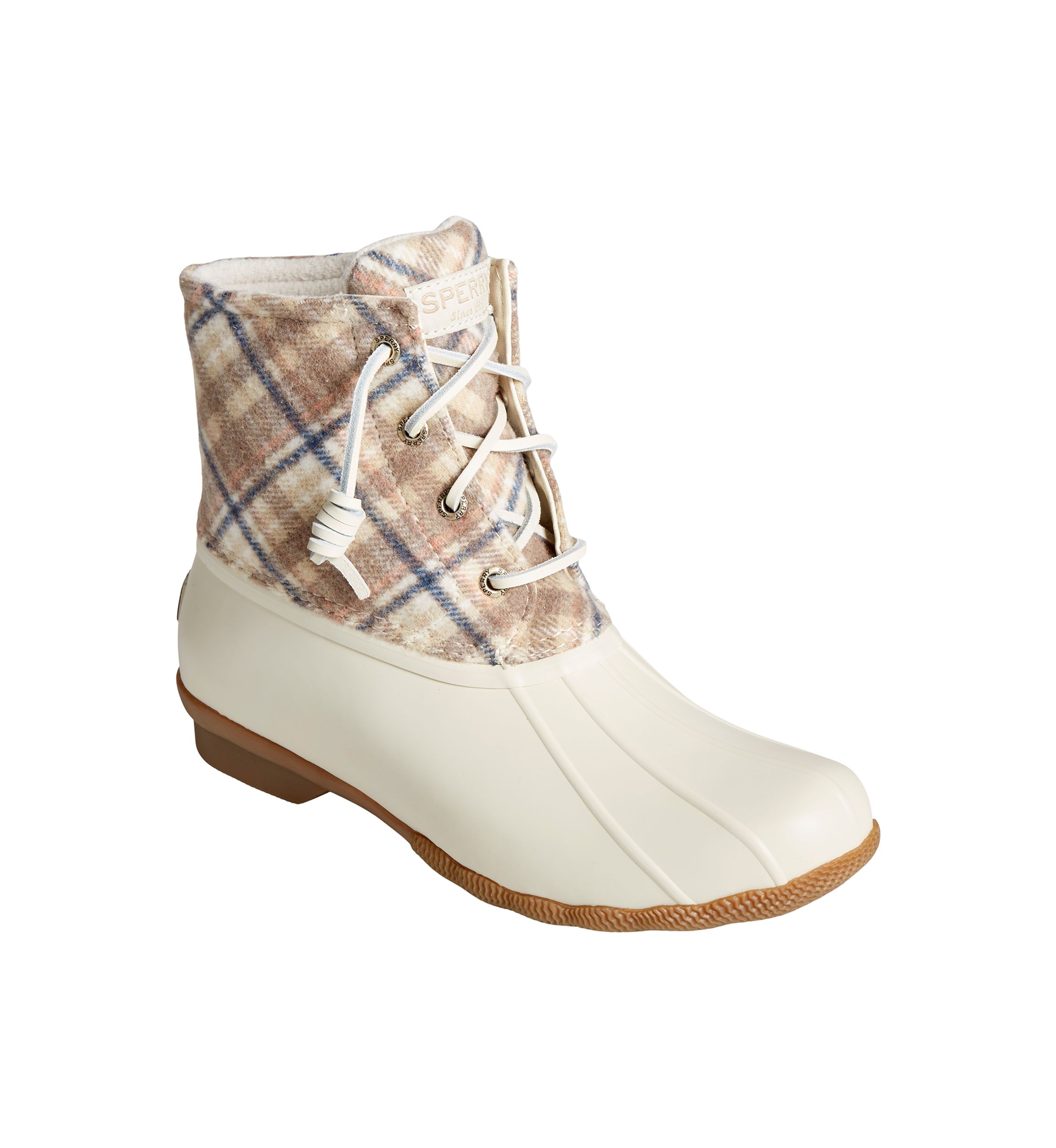 Saltwater Plaid Wool Duck Boots