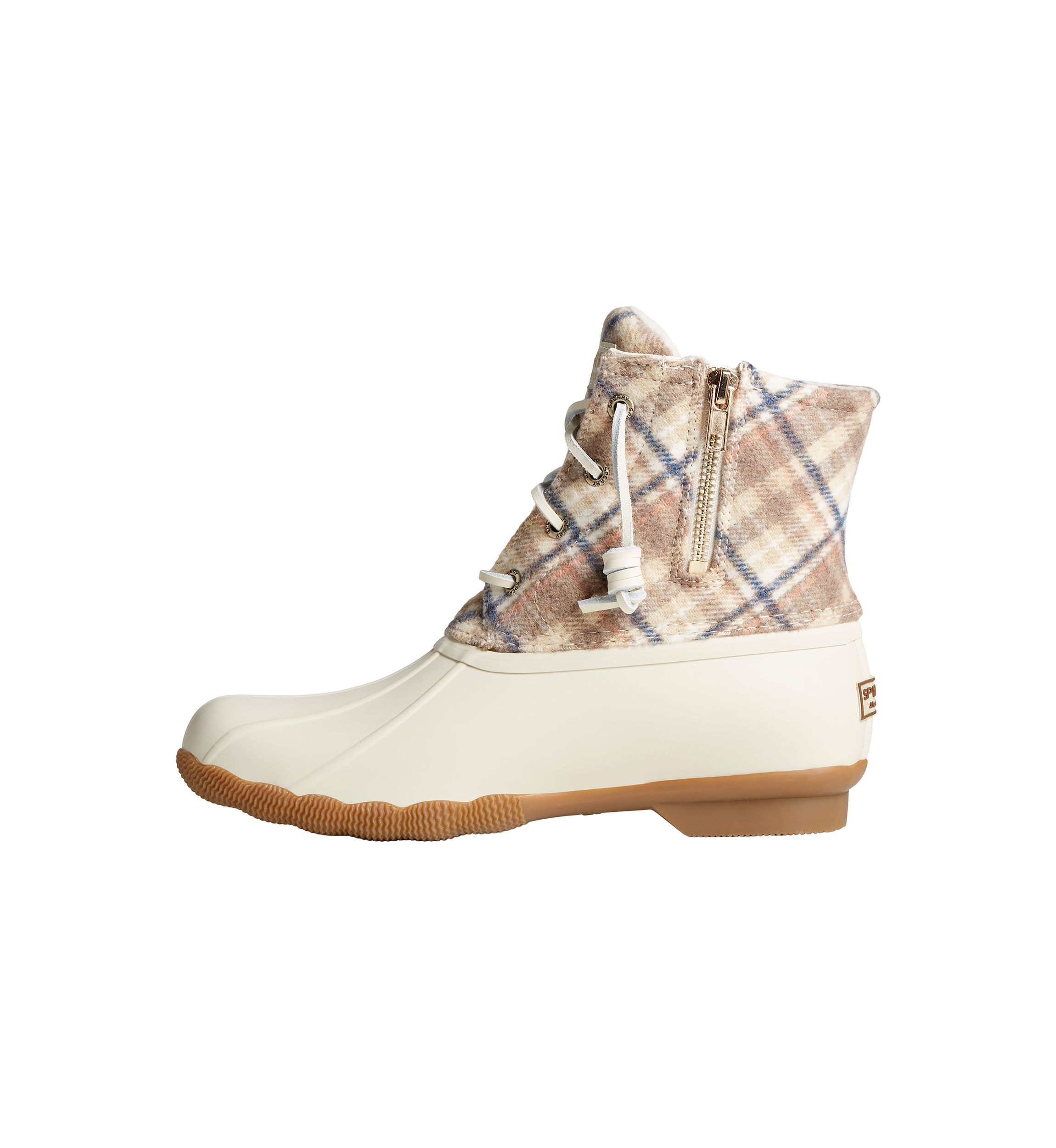 Saltwater Plaid Wool Duck Boots