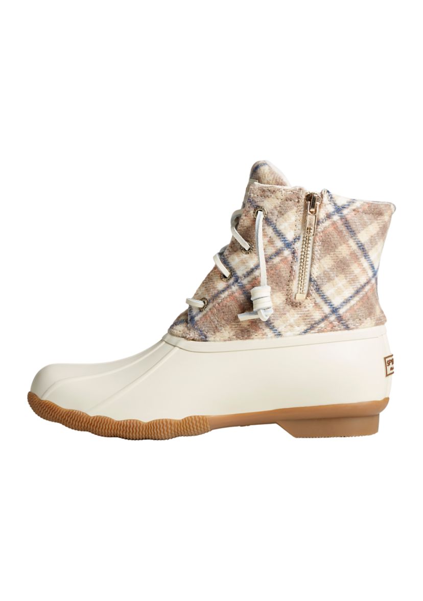 Saltwater Plaid Wool Duck Boots