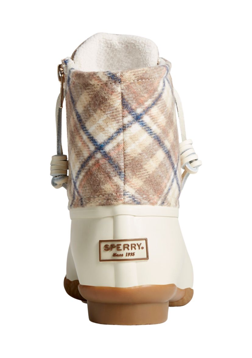 Saltwater Plaid Wool Duck Boots