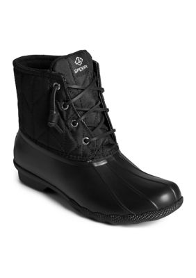 Black womens hotsell sperry boots