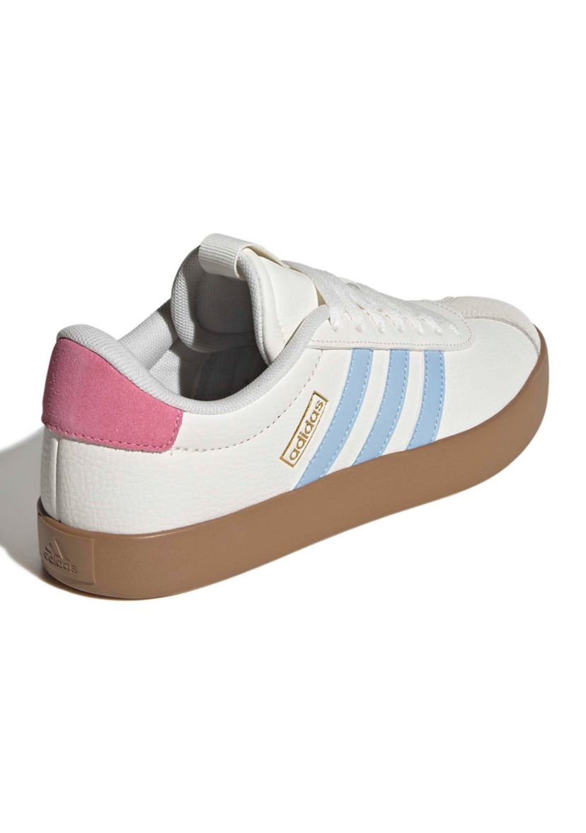 adidas gazelle silver green womens Shop Pink Womens VL Court Bold Lace Up Sneakers – Shoebacca main image 1
