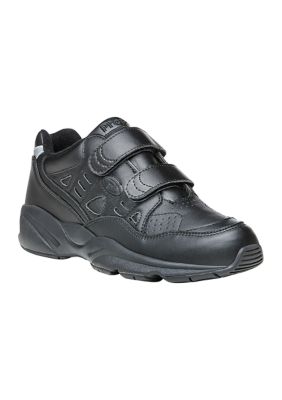 Propét Women's Stability Walker Strap Walking Shoe, Black, 8WW