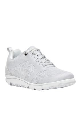 Propét Women's TravelActiv Sneakers, White, 12WW