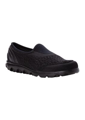 Propét Women's TravelActiv Slip-On Sneakers, Black, 12WWW