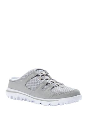 Propét Women's TravelActiv Slide Sneaker, Grey, 12W