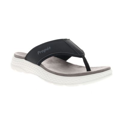 Propét Women's TravelActiv FT Sandals, Black, 9WW