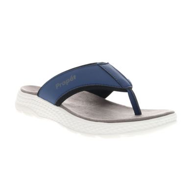 Propét Women's TravelActiv FT Sandals, Navy Blue, 12WW