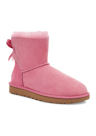 Shoes Girls Shoes Boots warm boots winter boots shearling boots UGGs Pink Bailey II Bows Girls size 4 