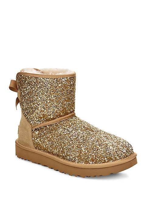 UGG® Classic Mini Bow Sparkle Boots | belk