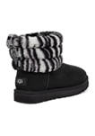 Fluff Mini Quilted Zebra Booties