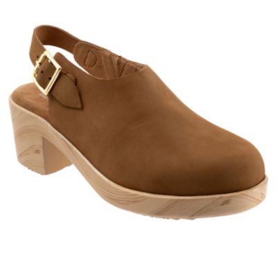 Softwalk Women's Fairbanks Clog, Tan, 8.5W