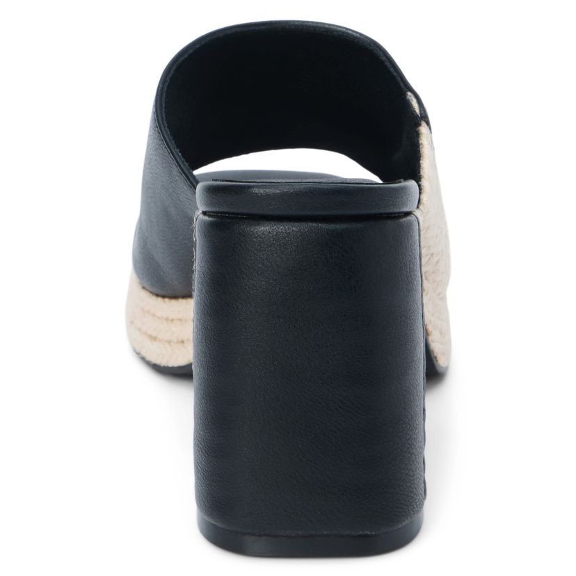 Vegan, platform heeled sandal.