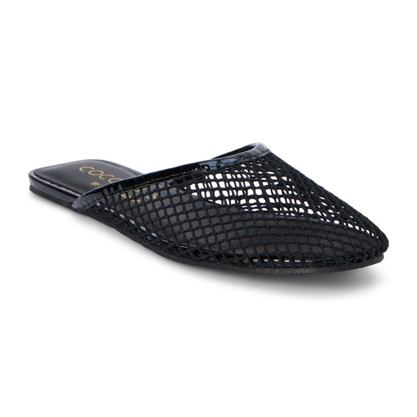 Vegan, flat mule.