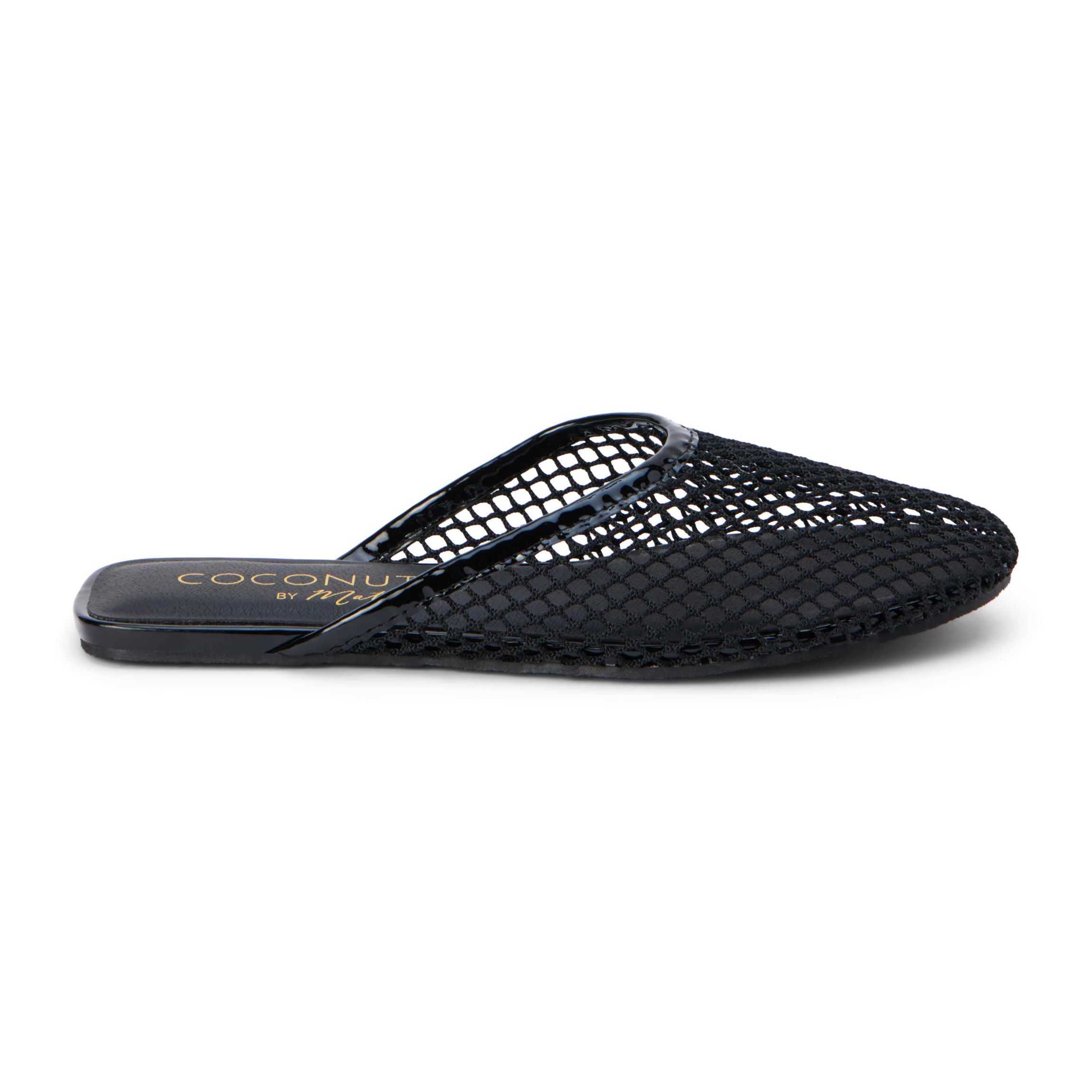 Vegan, flat mule.