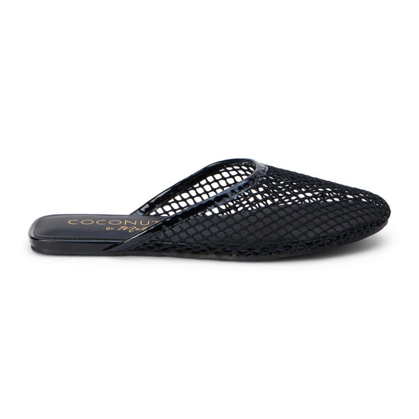 Vegan, flat mule.