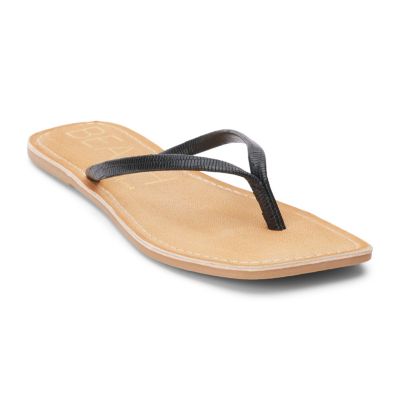 Beach by Matisse Women's Bungalow Thong Sandal, Black, 9M