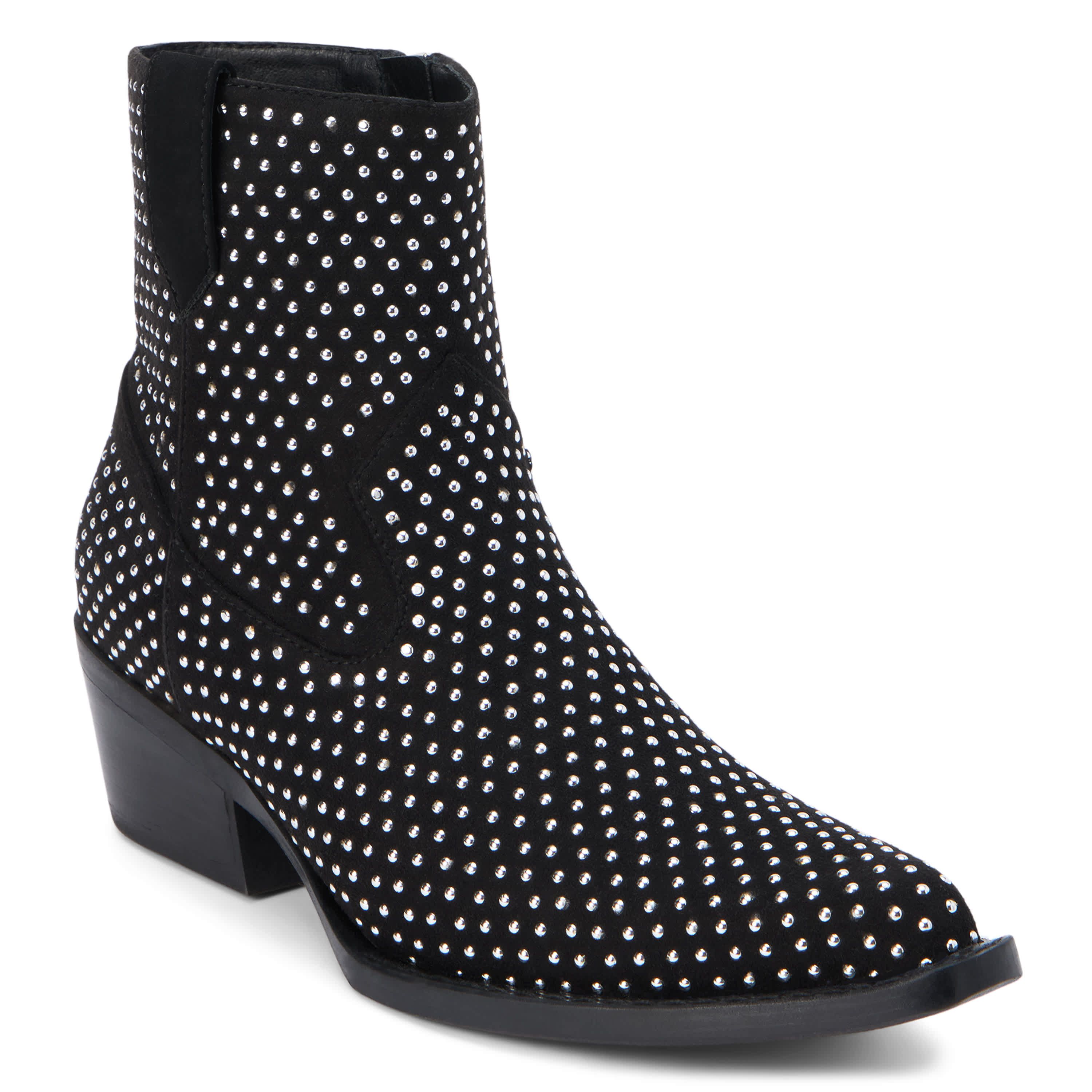 Vegan, western inspired ankle boot with stud detail.