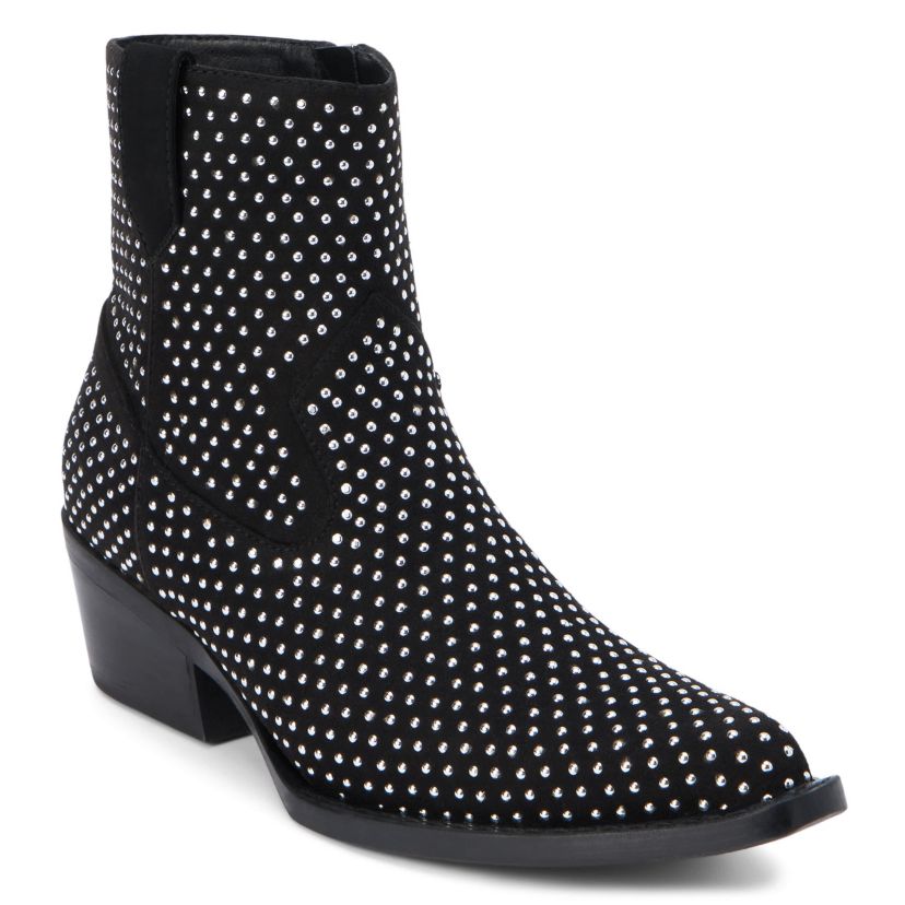 Vegan, western inspired ankle boot with stud detail.